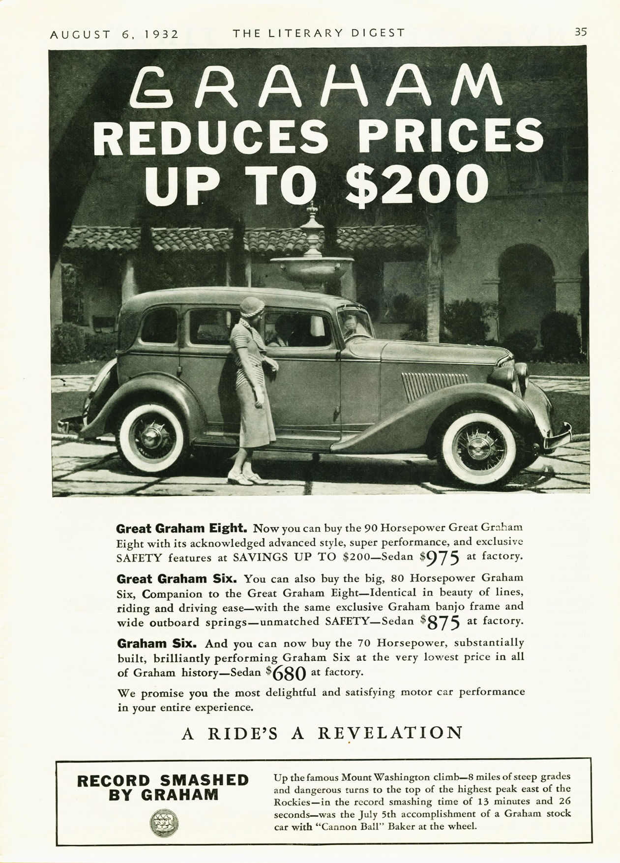 1932 Graham-Paige Auto Advertising